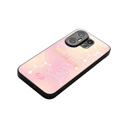 Gemini Aura stylish phone case for vivo x200 fe | glossy glass and slim fit