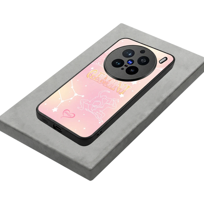 Gemini Aura stylish phone case for vivo x200 pro | glossy glass and slim fit