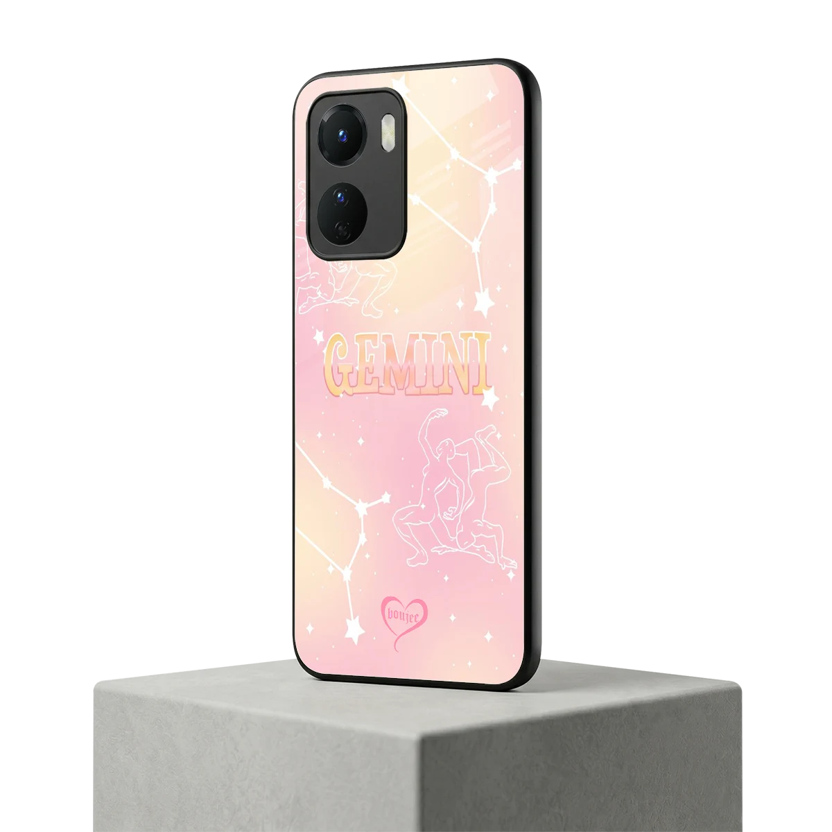 Gemini Aura vivo y16 mobile cover | shockproof glass phone case