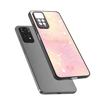 Gemini Aura sleek redmi note 11 pro cover with tempered glass back and TPU edges