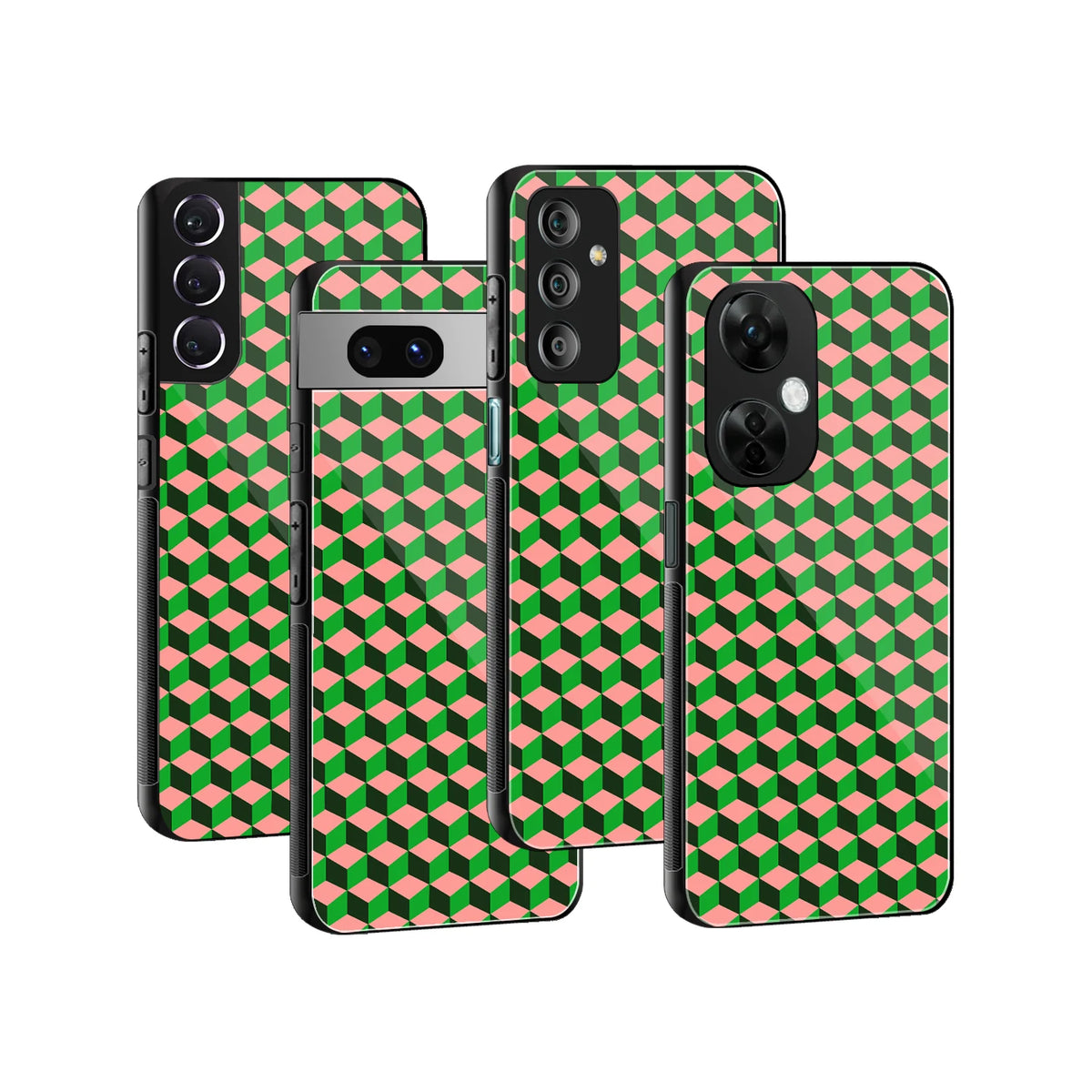 Stylish Glass Back Case for All Smartphones iPhone, Samsung, OnePlus, Pixel, Redmi, Oppo, Vivo, Motorola