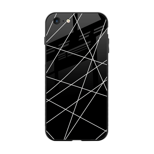 Geomatric Black back phone cover | glass case for iphone 6