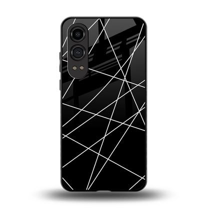 Geomatric Black back phone cover | glass case for oneplus nord ce 4 lite