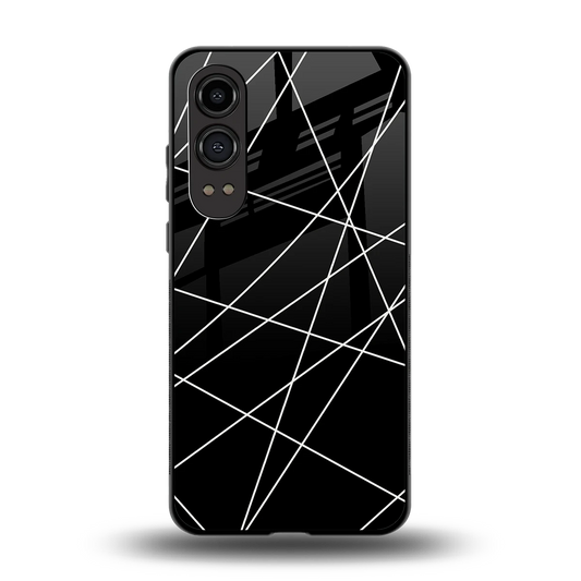 Geomatric Black back phone cover | glass case for oneplus nord ce 4 lite
