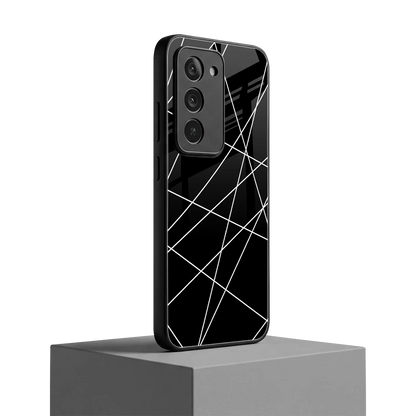 Geomatric Black redmi 15 5g mobile cover | shockproof glass phone case