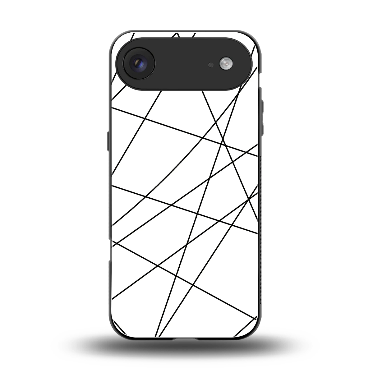Geomatric White back phone cover | glass case for iphone air