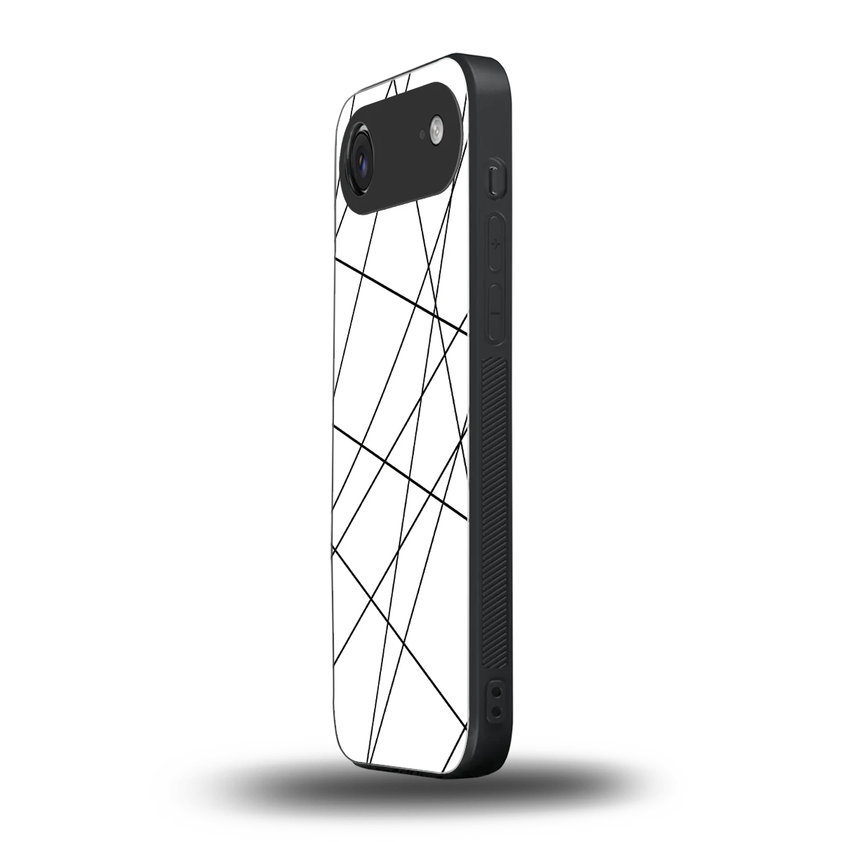 Geomatric White iphone air mobile cover | shockproof glass phone case