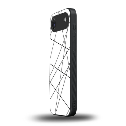 Geomatric White iphone air mobile cover | shockproof glass phone case