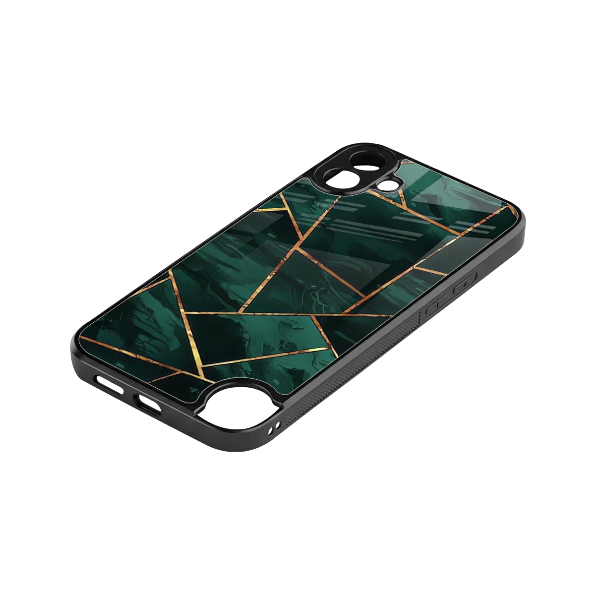 Geometric green stylish phone case for cmf nothing phone 1 | glossy glass and slim fit