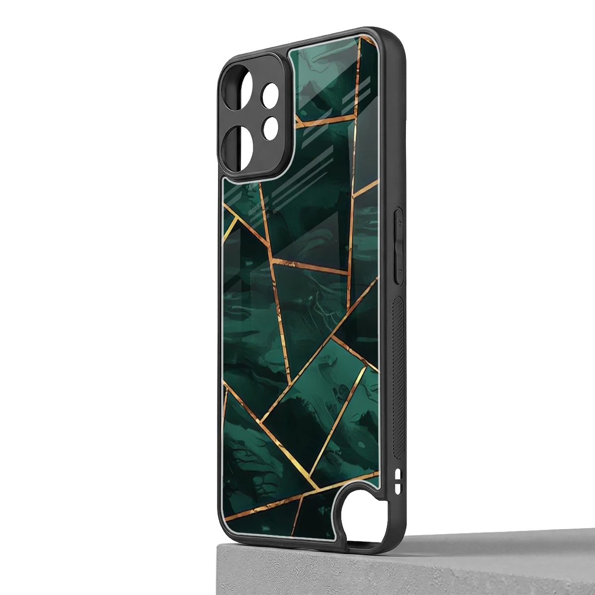 Geometric green cmf nothing phone 2 pro mobile cover | shockproof glass phone case