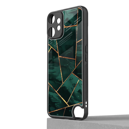 Geometric green cmf nothing phone 2 pro mobile cover | shockproof glass phone case