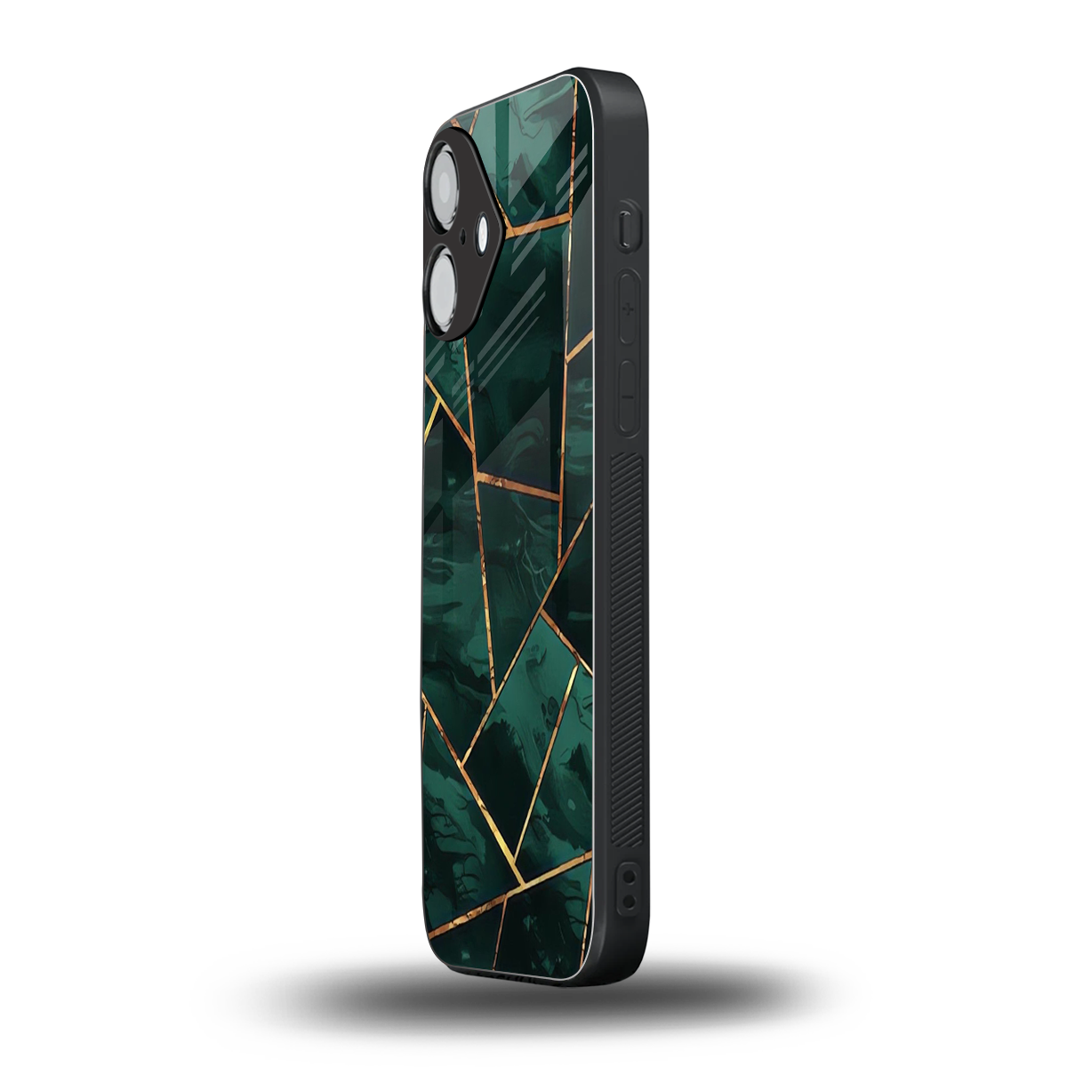 Geometric green Phone Case for Iphone 16 | Glass Case