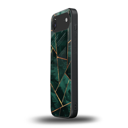 Geometric green iphone air mobile cover | shockproof glass phone case