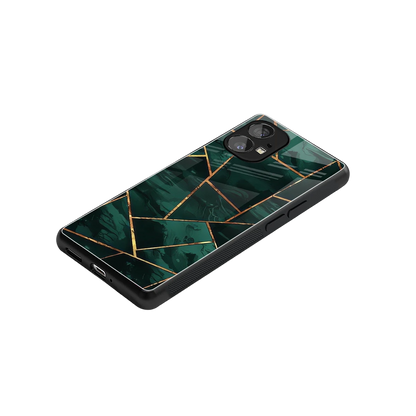 Geometric green stylish phone case for nothing phone 1 | glossy glass and slim fit