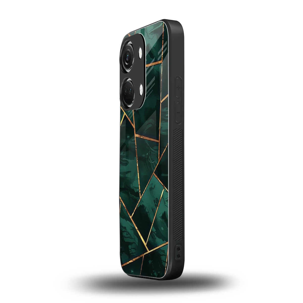 Geometric green oneplus nord 3 mobile cover | shockproof glass phone case