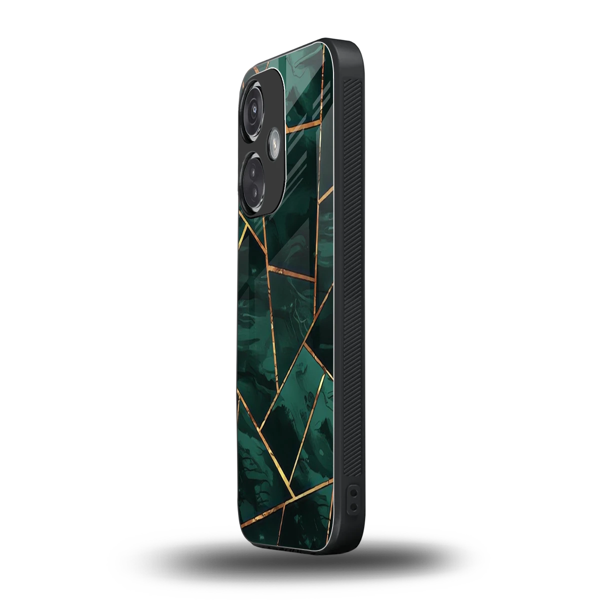 Geometric green oneplus nord ce 3 mobile cover | shockproof glass phone case