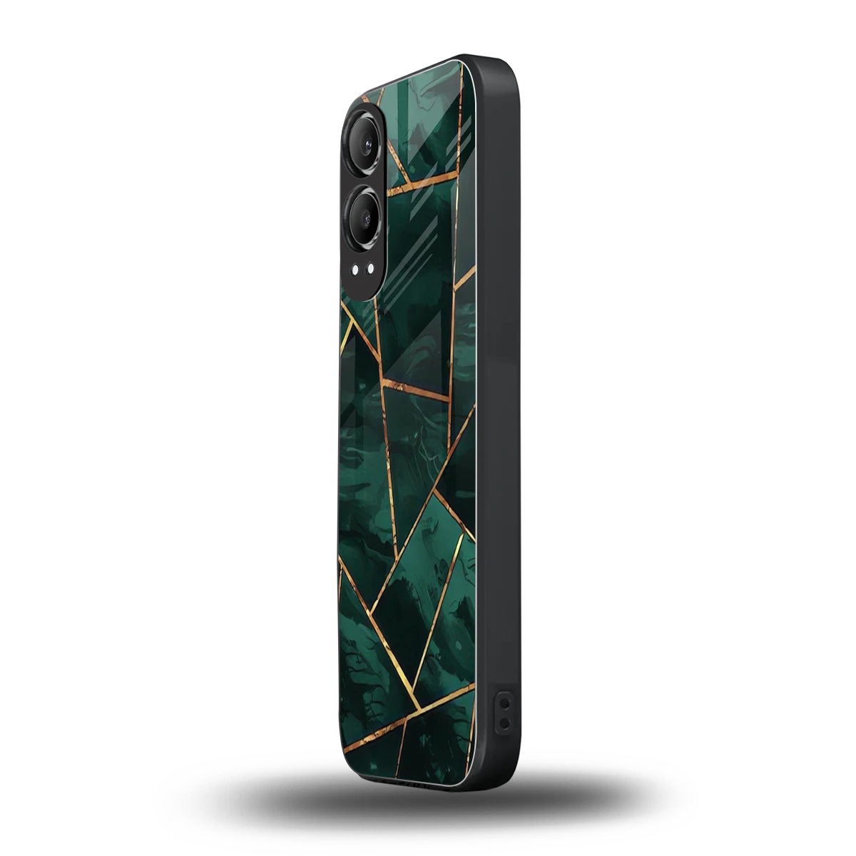 Geometric green oneplus nord ce 4 lite mobile cover | shockproof glass phone case
