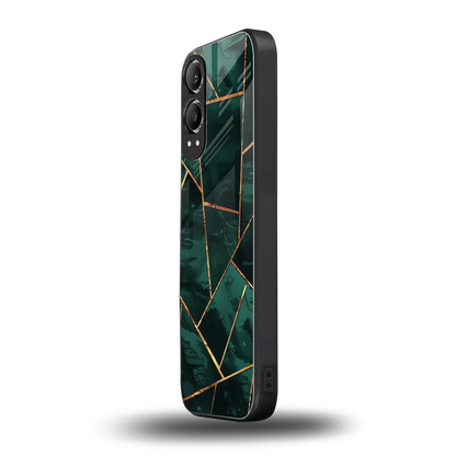 Geometric green oneplus nord ce 4 lite mobile cover | shockproof glass phone case