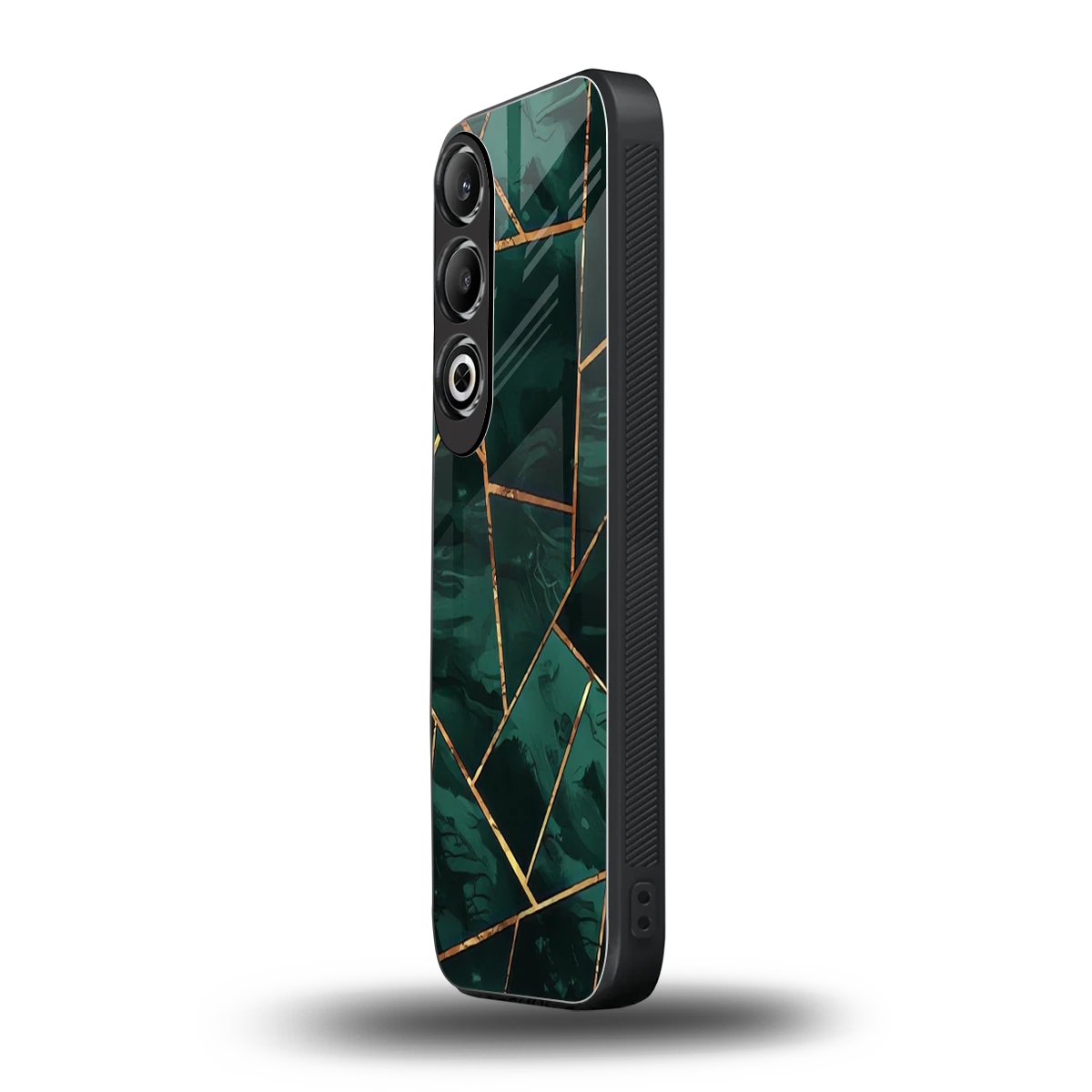 Geometric green oneplus nord ce 4 mobile cover | shockproof glass phone case