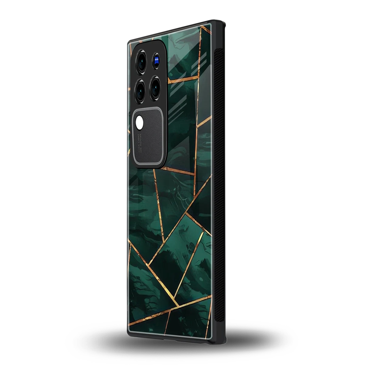Geometric greenvivo v30 pro mobile cover | shockproof glass phone case