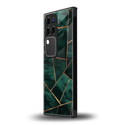 Geometric greenvivo v30 pro mobile cover | shockproof glass phone case