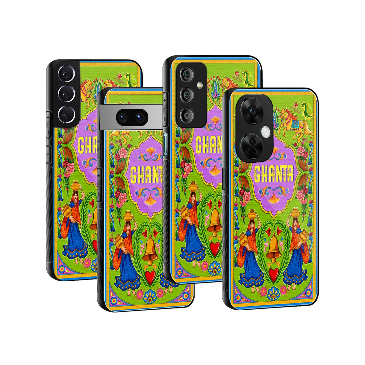 Stylish Glass Back Case for All Smartphones iPhone, Samsung, OnePlus, Pixel, Redmi, Oppo, Vivo, Motorola