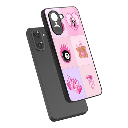 Ghostly Adorable sleek oneplus nord ce5 5g cover with tempered glass back and TPU edges