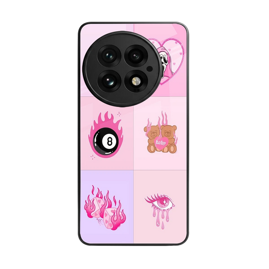 Ghostly Adorable back phone cover | glass case for oneplus 13