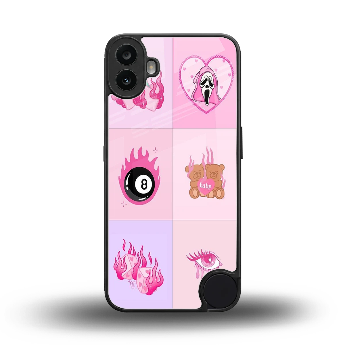 Ghostly Adorable back phone cover | glass case for cmf nothing phone 1