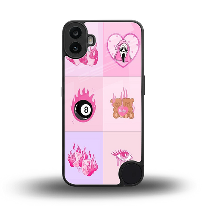Ghostly Adorable back phone cover | glass case for cmf nothing phone 1