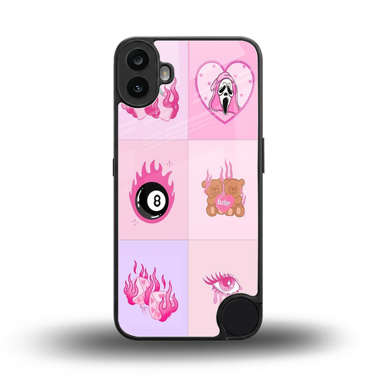 Ghostly Adorable back phone cover | glass case for cmf nothing phone 1