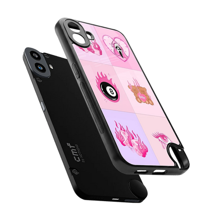 Ghostly Adorable sleek cmf nothing phone 1 cover with tempered glass back and TPU edges