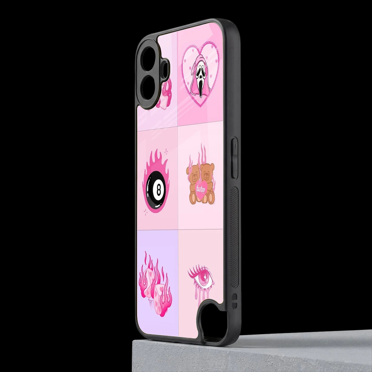 Ghostly Adorable cmf nothing phone 1 mobile cover | shockproof glass phone case