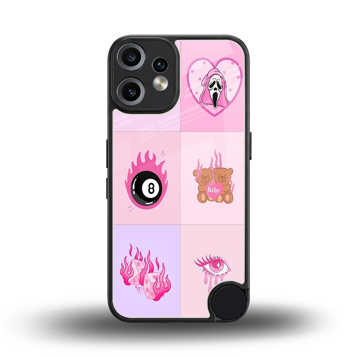 Ghostly Adorable back phone cover | glass case for cmf nothing phone 2 pro