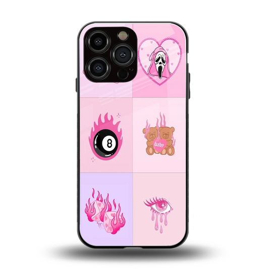 Ghostly Adorable back phone cover | glass case for iphone 14 pro max