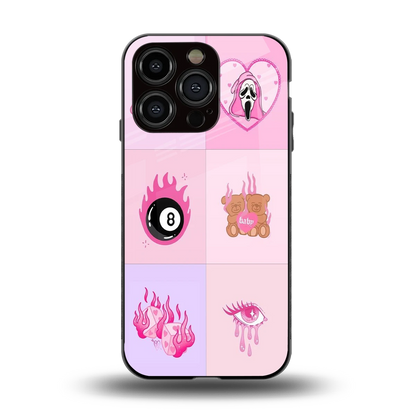 Ghostly Adorable back phone cover | glass case for iphone 13 pro
