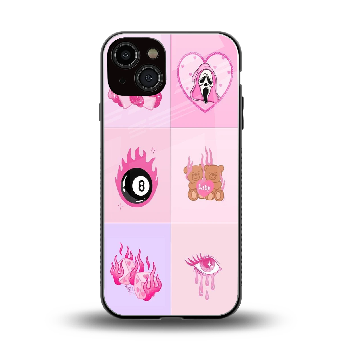 Ghostly Adorable back phone cover | glass case for iphone 13