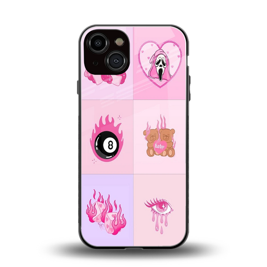 Ghostly Adorable back phone cover | glass case for iphone 13