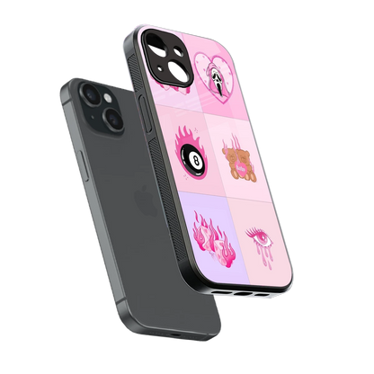 Ghostly Adorable sleek iphone 13 cover with tempered glass back and TPU edges