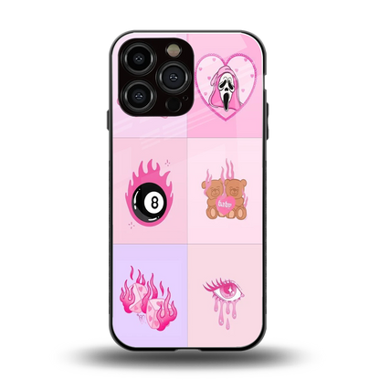 Ghostly Adorable back phone cover | glass case for iphone 15 pro max