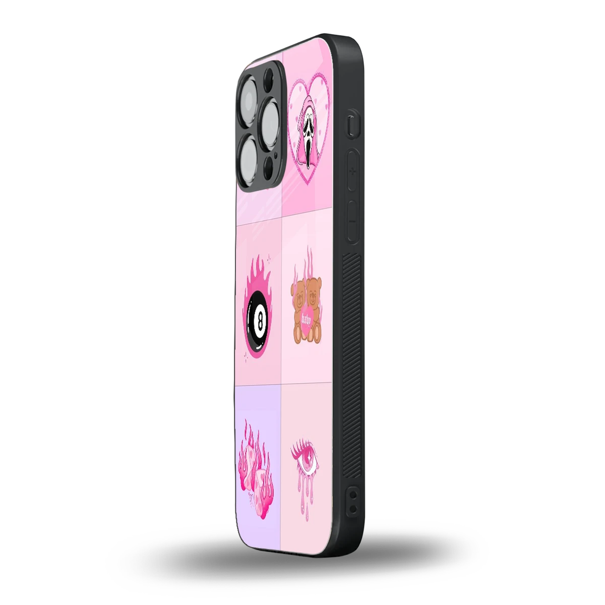 Ghostly Adorable iphone 15 pro max mobile cover | shockproof glass phone case