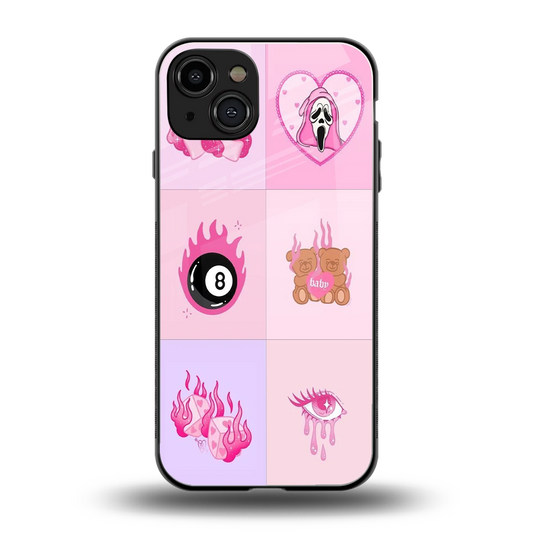 Ghostly Adorable back phone cover | glass case for iphone 15