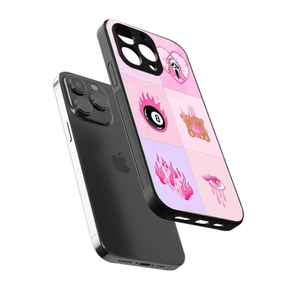 Ghostly Adorable sleek iphone 16 pro max cover with tempered glass back and TPU edges