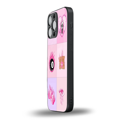 Ghostly Adorable iphone 16 pro max mobile cover | shockproof glass phone case
