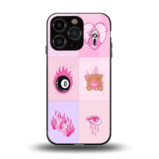 Ghostly Adorable back phone cover | glass case for iphone 16 pro