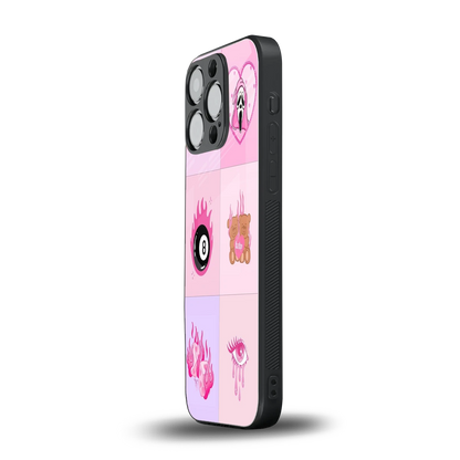 Ghostly Adorable iphone 16 pro mobile cover | shockproof glass phone case