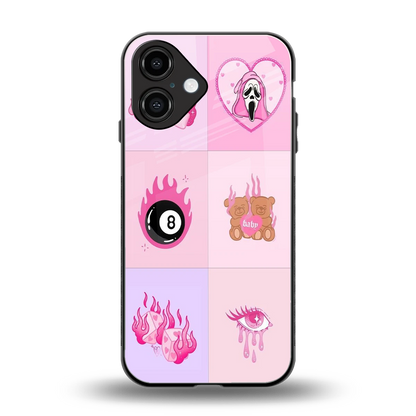 Ghostly Adorable back phone cover | glass case for iphone 16