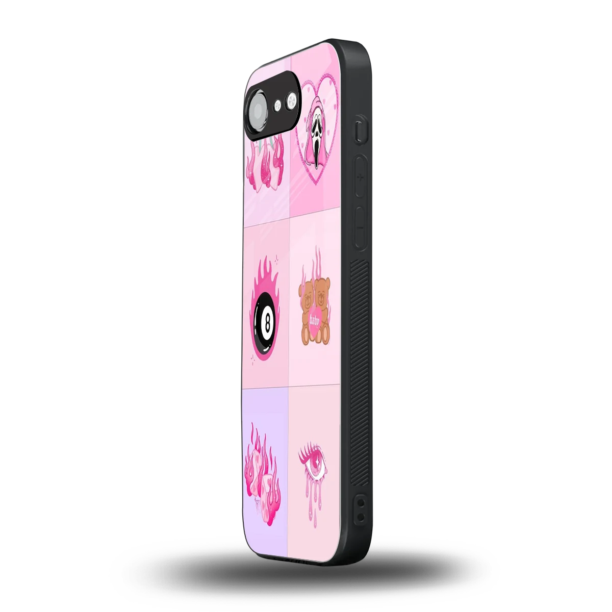 Ghostly Adorable iphone 16e mobile cover | shockproof glass phone case