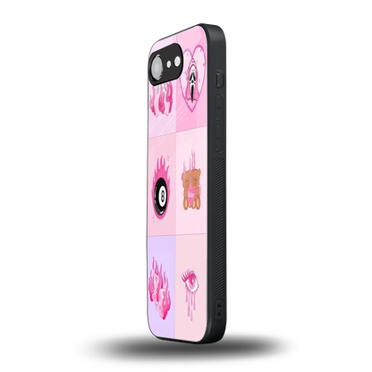 Ghostly Adorable iphone 16e mobile cover | shockproof glass phone case