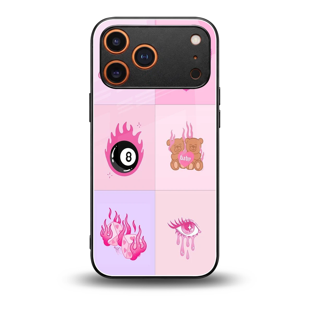 Ghostly Adorable back phone cover | glass case for iphone 17 pro